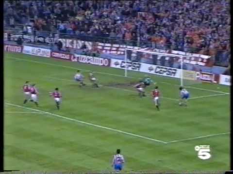 Recopa 91-92. At. Madrid 3 - Manchester U. 0