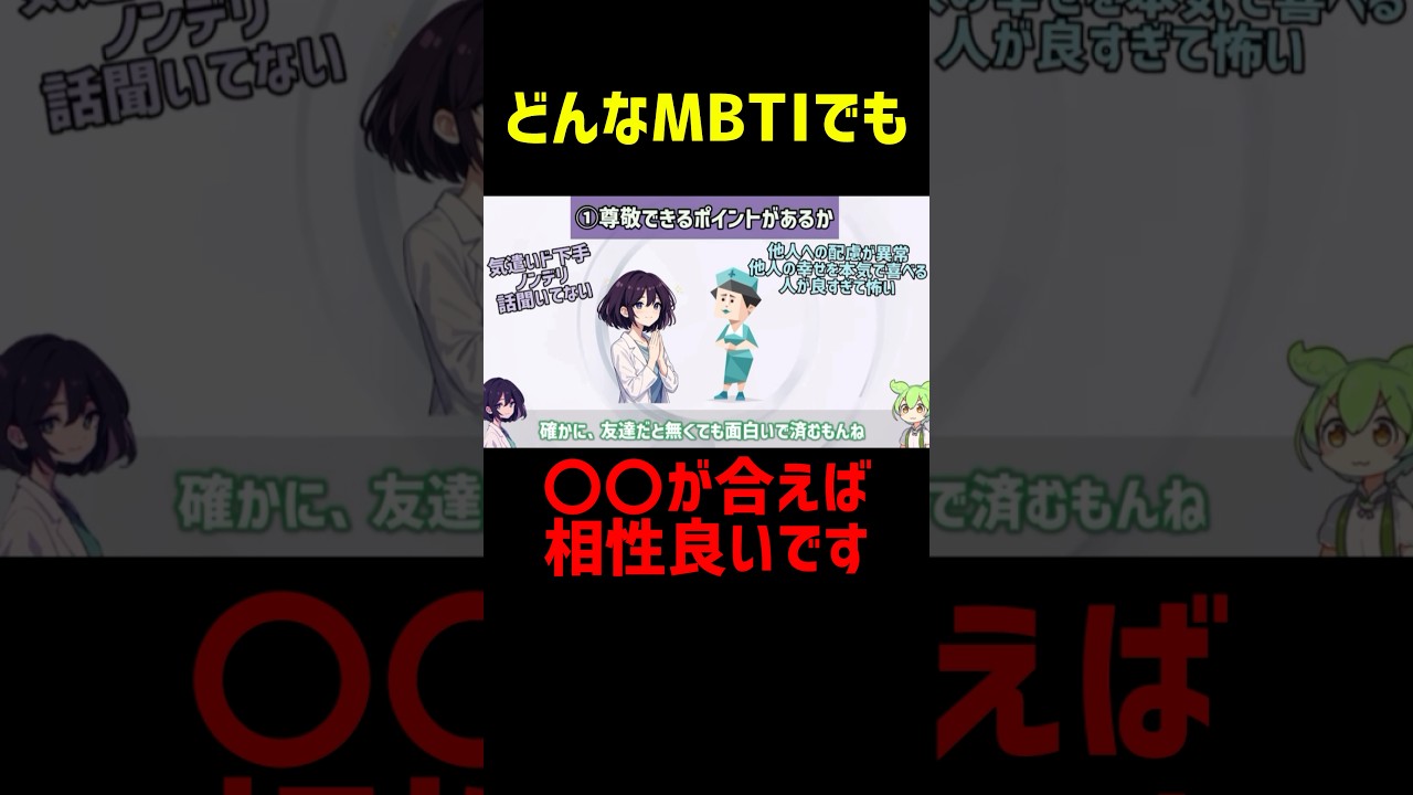 どんなMBTIでも相性が良くなる特徴