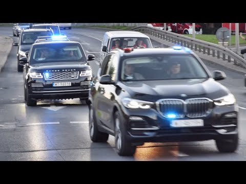 Przejazd alarmowy kolumny rządowej z Prezydentem RP