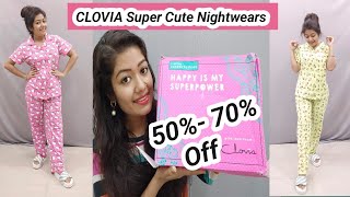 Clovia New Printed Nightwear Haul 2023 | Cute Affordable printed Nightsuits|| Krrish Sarkar