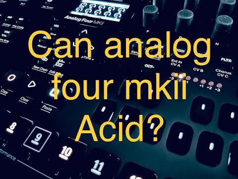 Analog Four MkII Acid sound design