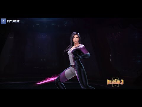 T2 Psylocke (X-Men Disassembled uni) Vs Ebony stage 50 wbu -Marvel Future Fight