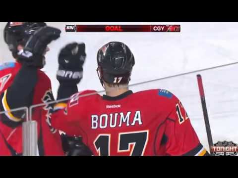 Lance Bouma Goal : Calgary Flames v Phoenix Coyotes : January 22 2014 : NHL