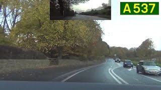 preview picture of video 'A537 - Monk's Heath to Broken Cross, Macclesfield - Front View with Rearview Mirror'