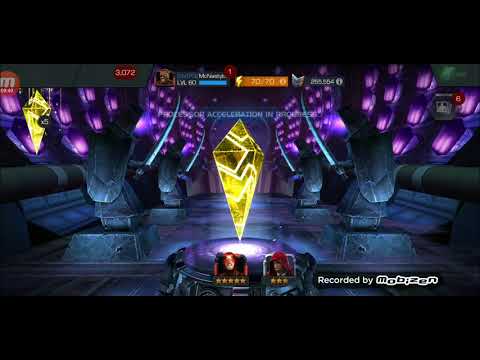 MCOC 20X Animalistic sabretooth feature grandmaster crystal opening!!! 5 star Sabretooth!?!?!