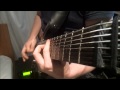 Nile - Iskander D'hul Karnon Guitar Cover - 1080p Headstock Cam