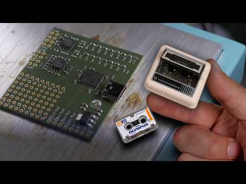 I reinvented the C64 tape drive from the 80s... but tiny and USB