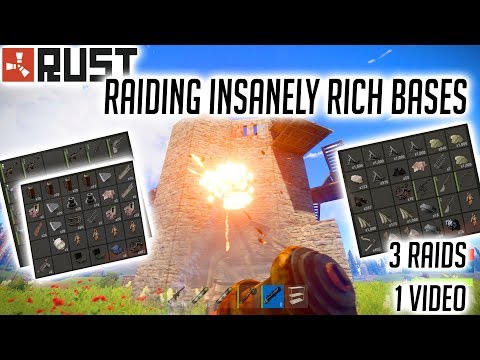Rust: Raiding Insanely Rich Bases!