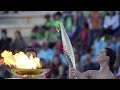 The Olympic flame is officially handed over to France|Watch