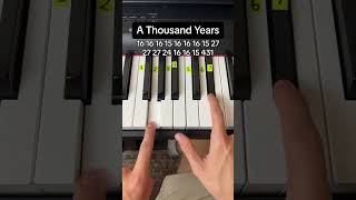 Download lagu A Thousand Years Easy Piano Tutorial #easypiano #pianolession #piano mp3