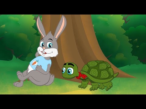 le Lièvre et la Tortue | Fable de La Fontaine |  dessin animé en français avec les P'tits z'Amis