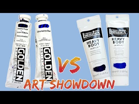 Golden vs liquitex - acrylic paint review