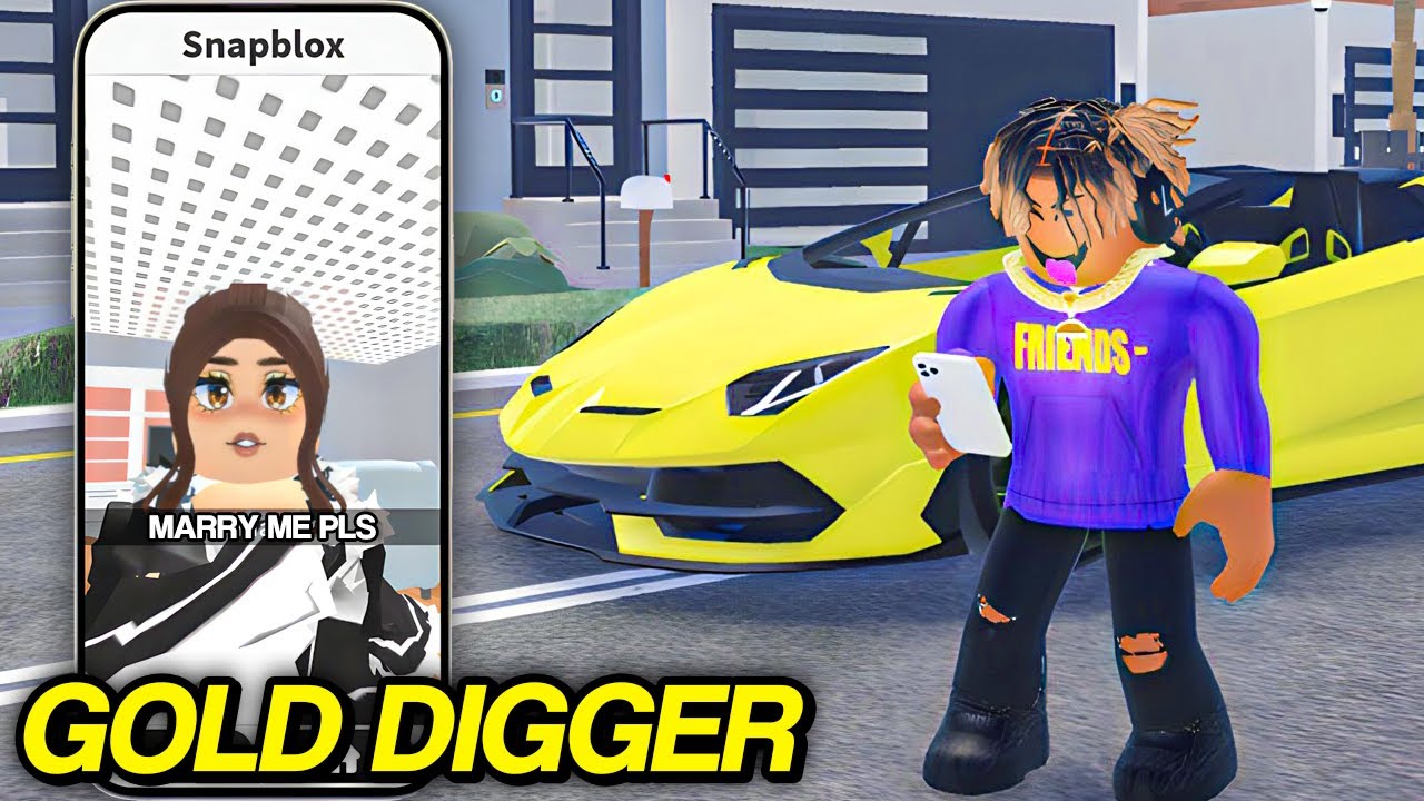 CATCHING GOLD DIGGERS IN ROBLOX SNAPCHAT