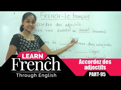 Learn French Through English | Accordez des adjectifs | French Class Part-95