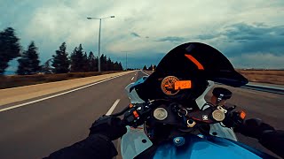 Crazy highway ride | SUZUKI GSXR 1000 L1 | ACCELERATION + TOP SPEED | BROCK&#39;S +QUICKSHIFTER [4K]