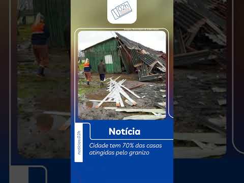 Temporal destelha mais de mil casas no RS
