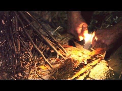 How to Make a Fire with Flint & Steel | Survival Skills