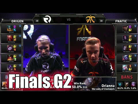 Fnatic vs Origen | Game 2 Grand Finals S5 EU LCS Summer 2015 Playoffs | FNC vs OG G2 Finals