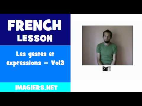 FRENCH LESSON #222 = Les gestes et expressions = Vol3