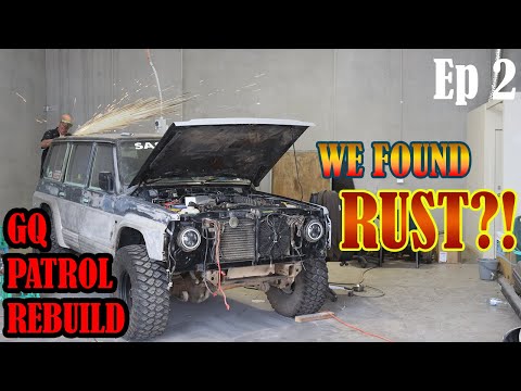 NISSAN GQ PATROL REBUILD - Ep 2 | Fixing panel damage and rust repairs