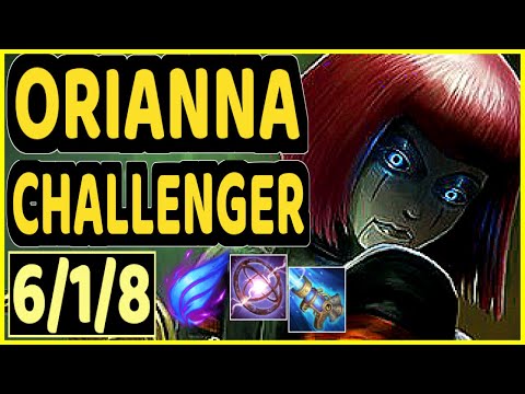 MILICA (ORIANNA) - 6/1/8 KDA MID CHALLENGER GAMEPLAY - EUW