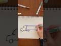 Drawing a semi-truck! #quickdrawing #kidsdrawinglessons #easydrawing