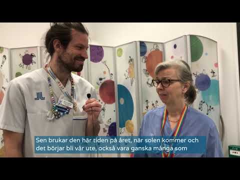 Aron Luthman och Pia Malmquist om läget på barnakuten i Solna med anledning av covid-19