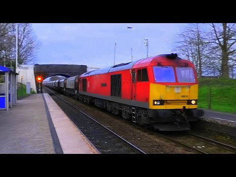 Tunstead freight on the Mid Cheshire Line, Lostock Gralam , 19th March 2020