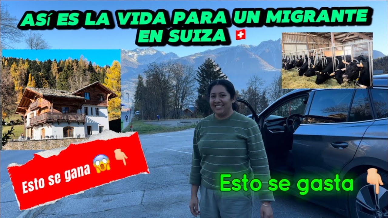 Así es la vida para un inmigrante en Suiza , esto se gana en 2024 😱 y esto se gasta 👇