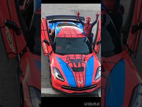 #Spiderman car🕸️🕸️🕸️🕷️🕷️😱😱😱.