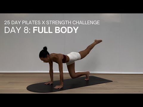 25 DAY PILATES CHALLENGE | DAY 8 | 30 MIN FULL BODY HIIT WORKOUT | Pilates x HIIT | No Equipment