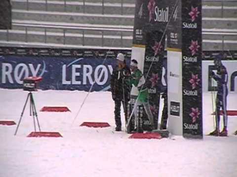 Rory Morrish Commencing his Qualifying 10k Cross Country Race. Holmenkollen 2011