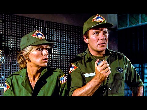 Captain Kirk helps a Rookie land a crashing Spaceship | Airplane 2 | CLIP