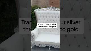 Transforming our silver throne  chair into luxurio