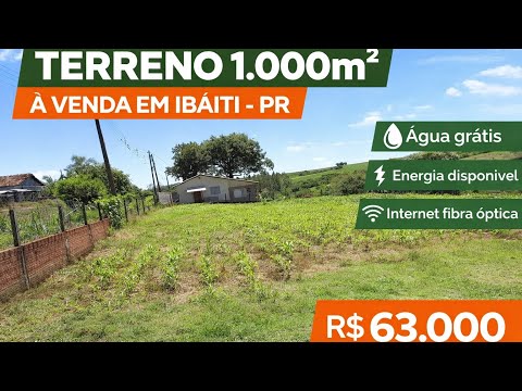 Terrenão Barato à venda em bairro rural de Ibaiti-Pr R$63Mil