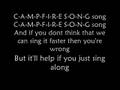 The campfire song song lyrics 