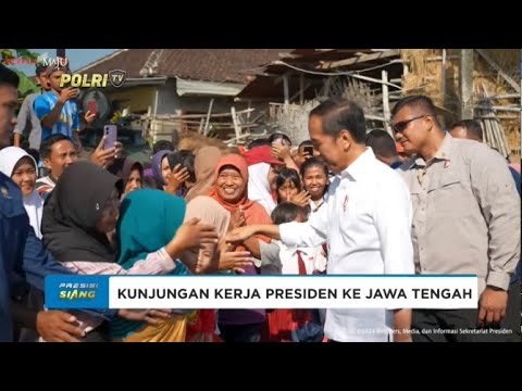 PRESIDEN JOKOWI TINJAU PROGRAM BANTUAN POMPA AIR DI JAWA TENGAH