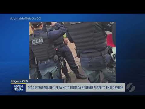 Ação integrada recupera moto furtada e prende suspeito em Rio Verde