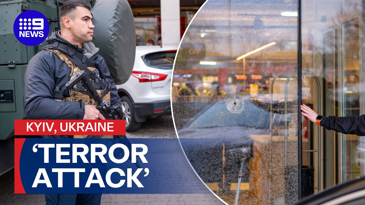 Mass shooting in Ukraine's capital | 9 News Australia
