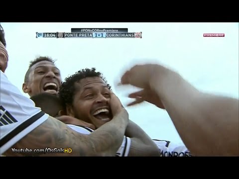 Gol de Elton, Ponte Preta 2 x 2 Corinthians - Brasileirão 04/10/2015
