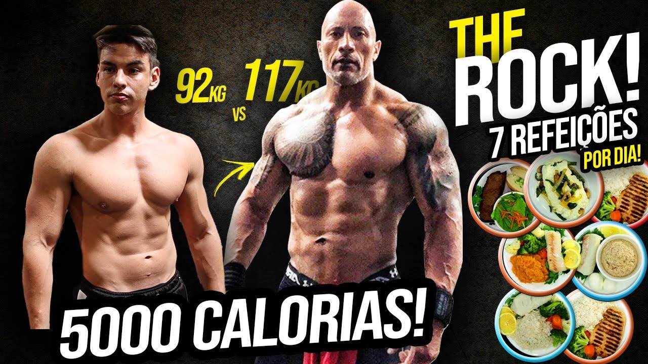 FIZ A DIETA DO THE ROCK POR 1 DIA! ep. 3 // *SHAPE MONSTRO* Dieta dos Famosos na PRÁTICA!!