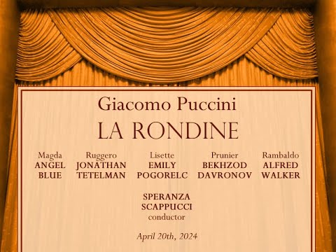 Puccini: LA RONDINE (Blue, Tetelman, Pogorelc, Davronov, Walker; Scappucci), 20.04.2024