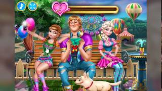 Disney Frozen Elza and Anna cool video game for girls - Ellie love trouble