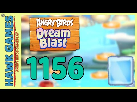 Angry Birds Dream Blast Level 1156 - Walkthrough, No Boosters