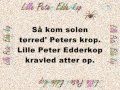 SANG - Lille peter edderkop - lyrics