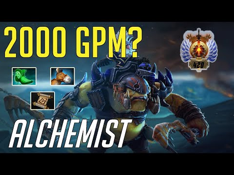 ALCHEMIST 2K GPM in 10 MINUTES (WORLD RECORD??) - Divine MMR Gameplay by Rin