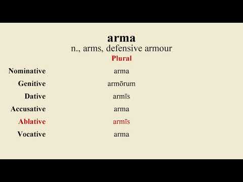 Loquere Latīnē - How to Pronounce arma