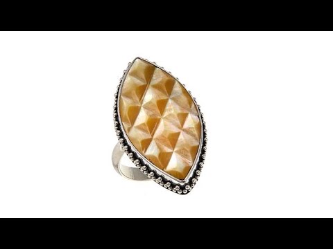 Bali Designs by Robert Manse MotherofPearl MarquiseShape...