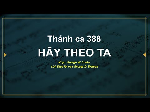 VOCAL - Hãy Theo Ta - Thánh Ca 388 - Karaoke Tin Lành
