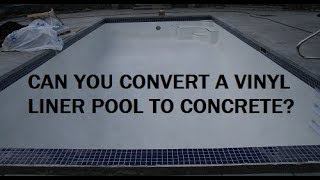 Can a liner pool be converted to gunite?